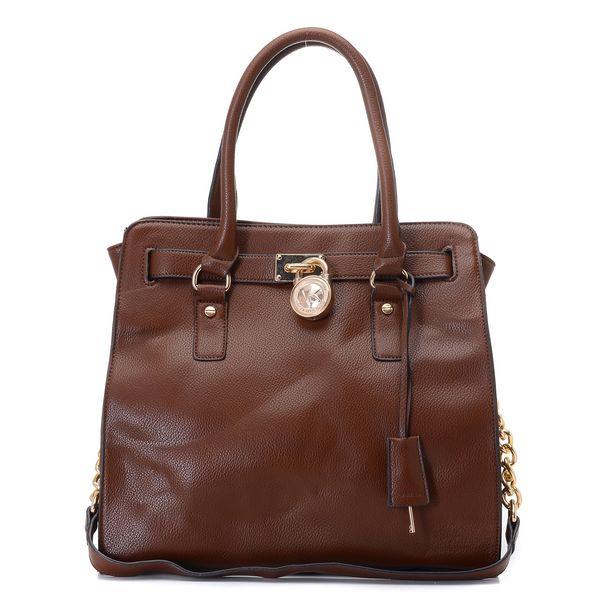 michael kors hamilton large tote bordeaux gylden Lær Virksomhet 0e3m6